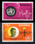 Нигерия 1968 г. • Gb# 207-208 • 20-летие ВОЗ • полн. серия • MLH OG VF