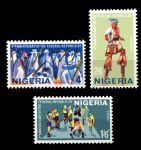 Нигерия 1967 г. • Gb# 202-204 • 4-я годовщина Республики • полн. серия • MLH OG VF 