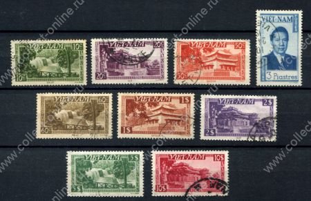 Вьетнам 1951 г. • Sc# 1..11 • основной выпуск • 9 марок • Used F-VF