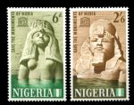 Нигерия 1964 г. • Gb# 145-146 • Охрана памятников Нубии • полн. серия • MH OG VF