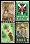 Нигерия 1965 г. • Gb# 157-160 • 50-летие национального движения скаутов • полн. серия • MH OG VF
