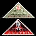 Нигерия 1963 г. • Gb# 133-134 • 11-й Мировой слет скаутов • полн. серия • MH OG VF