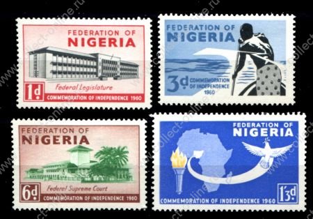 Нигерия 1960 г. • Gb# 85-88 • Провозглашение независимости • полн. серия • MH OG VF