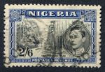 Нигерия 1938-1951 гг. • Gb# 58 • 2s.6d. • Георг VI • стандарт ( перф: 13х11½ ) • Used F-VF  ( кат. - £25 )