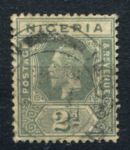 Нигерия 1914-1929 гг. • Gb# 3 • 2 d. • Георг V • стандарт • Used F-VF ( кат. - £2 )