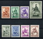 Бельгия 1941 г. • Mi# 582..591 • статуи всадников • 8 марок MNH OG* VF
