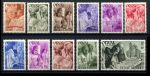 Бельгия 1941 г. • Mi# 553-564 • Восстановление аббатства Орваль • MNH OG VF ( кат. - €15 )