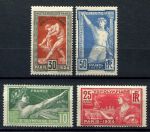 Франция 1924 г. Iv# 183-186 • Летние Олимпийские Игры, Париж • полн. серия • MH OG F-VF ( кат. - €55 )