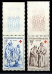 Франция 1957 г. • Iv# 1140-1141 • Для Красного Креста • полн. серия • MNH OG XF+ ( кат. - €12 )