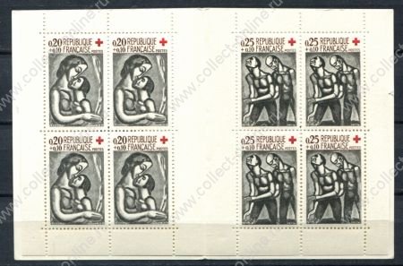 Франция 1961 г. • Iv# 1323-2324 • Для Красного Креста • буклет • MNH OG VF ( кат. - €45 )