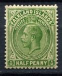 Фолклендские о-ва 1921-1928 гг. • Gb# 73 • ½ d. Георг V • стандарт • MNH OG F-VF
