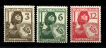 Германия 3-й рейх 1937 г. • Mi# 643-645 • 3 - 12 pf. • Служба ПВО • полн. серия • MNH OG VF ( кат. - €15 )