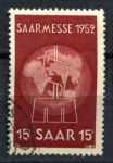 Саар 1952 г. • Mi# 317 • 15 fr. • Выставка-ярмарка • Used VF