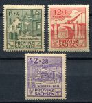 Германия • Советская зона оккупации • Саксония 1946 г. • Mi# 87-89A • восстановление • полн. серия • MNH OG VF