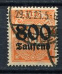 Германия 1923 г. • Mi# DM 95 X • 800000 M./30 pf. • надпечатка нов. номинала • служебный выпуск • Used VF ( кат. - €7 )