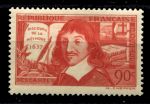 Франция 1937 г. • Iv# 342 • 90 c. • Рене Декарт • MH OG VF ( кат. - €6 )