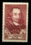 Франция 1937 г. • Iv# 335 •300 лет трагикомедии "Сид", Пьер Корнель • MH OG VF • ( кат. - €3 )