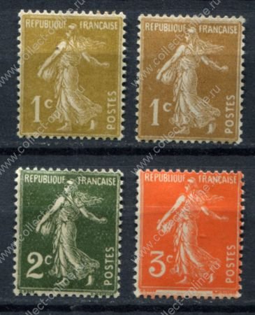 Франция 1932-1937 гг. • Iv# 277A-278A • 1 - 3 c. • Марианна-сеятельница • стандарт • MH OG VF