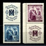 Богемия и Моравия 1940 г. • Mi# 53-54 • Для немецкого красного креста • полн. серия купоны • MH OG XF