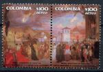 Колумбия 1987 г. • Mi# 1694-1695 • колумбийская живопись • авиапочта пара• полн. серия • MNH OG VF