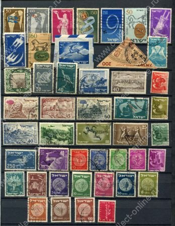 Израиль XX век • набор 46 старых марок • Used F-VF