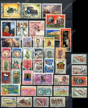Народная Республика Конго 196x-197x гг. • набор 40+ марок • Used F-VF