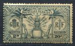 Новые Гебриды 1925 г. • Iv# 82 • 2 d. (20 c.) • основной выпуск • боевой тотем • Used F-VF