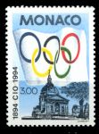 Монако 1994 г. • Mi# 2180 • 3 fr. • 100-летие МОК • MNH OG VF ( кат.- € 3 )