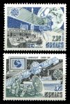 Монако 1991 г. • Mi# 2009-2010 • Европейские космические программы • полн. серия • MNH OG XF ( кат. - €6 )