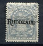 Родезия 1909-1912 гг. • Gb# 108 • 2s.6d. • герб колонии • надпечатка • "Rhodesia" • серо-лиловая • стандарт • Used VF ( кат.- £ 15 )