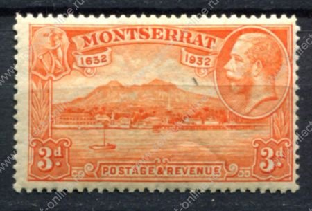 Монтсеррат 1932 г. • Gb# 84 • ½ d. • 300-летие первых поселений • MH OG VF