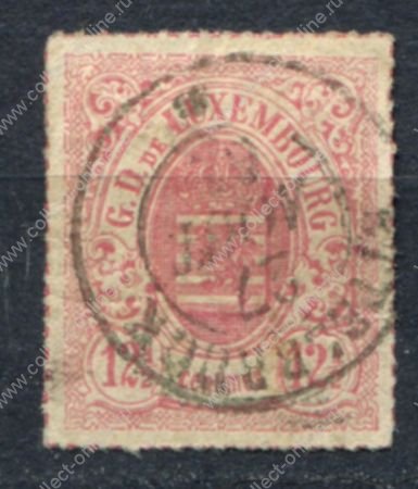 Люксембург 1865 г. • Mi# 18 • 12½ c. • герб • стандарт • Used XF ( кат. - €12 )