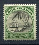 Кука о-ва 1932 г. • Gb# 99 • ½ d. • Георга V • осн. выпуск без. в.з. • встреча Кука с туземцами  • MH OG VF ( кат. - £4 )