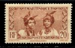 Мартиника 1933-1938 гг. • Iv# 139 • 20 c. • осн. выпуск • девушки • MNH OG VF
