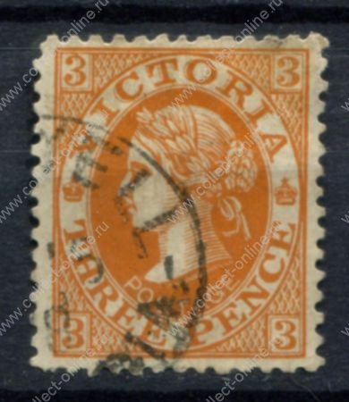 Виктория 1901-1910 гг. • Gb# 389 • 3 d. • Королева Виктория • Used VF (кат. - £3)