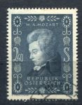 Австрия 1957 г. • MI# 1024(Sc# 609) • 1.50 s. • Моцарт • 200 лет со дня рождения • Used VF ( кат. - €2 )