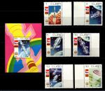 Куба 1979 г. • Mi# 2384-2389, bl. 58 • программа Интеркосмос • полн. серия + блок • MNH OG VF