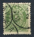Исландия 1882 г. • Sc# 16 • 5 a. • перф. 14 • стандарт • Used VF ( кат. - $15 )