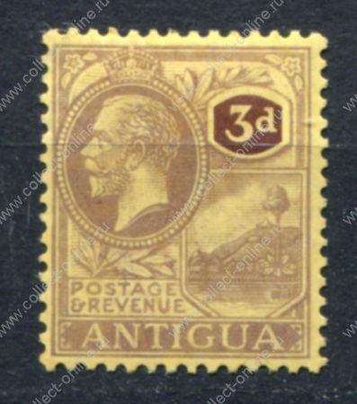 Антигуа 1921-1929 гг. • Gb# 55 • 3 d. • Георг V • стандарт • MH OG VF