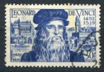 Франция 1952 г. • Mi# 947 • 30 fr. • Леонардо да Винчи • Used VF