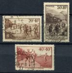Франция 1937 г. • Mi# 348-350 • Ассоциация спорта и досуга • полн. серия • Used F-VF • ( кат. - €10 )