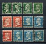 Франция 1923-1926 гг. • Sc# 185-196 • 10 c. - 1.50 fr. • Луи Пастер • стандарт • полн. серия ( 12 марок ) • Used VF ( кат.- $ 15 )
