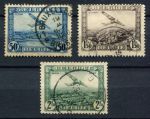 Бельгия 1930 г. • Mi# 280-283 • самолет Фоккер F-VII • авиапочта • Used VF