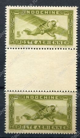 Индокитай 1942-1944 гг. • Iv# A24 • 5 c. • самолет • авиапочта • пара • MNH OG XF+