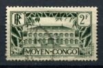 Французское Конго 1933 г. • Iv# 130 • 2 fr. • основной выпуск • дом правительства • Used VF
