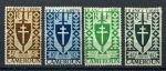 Французский Камерун 1941 г. • Iv# 249-251,253 • 5,10,25,40 c. • Лондонский выпуск • 4 марки • MH OG F-VF