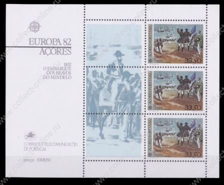 Азорские о-ва • 1982 г. • Mi# Bl. 3 • Исторические события • Европа CEPT • блок • MNH OG XF ( кат. - €6 )