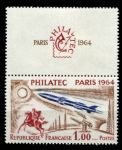 Франция 1964 г. • Iv# 1422 • Филателистическая выставка • MNH OG NH XF ( кат. - €20 )