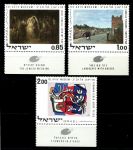 Израиль 1970 г. • Mi# 492-494 • Живопись • Музей Тель-Авива • с купонами • полн. серия • MNH OG Люкс!