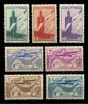 Французское Марокко 1939-1940 гг. • Iv# A43-49 • авиапочта • полн. серия • MNH OG VF